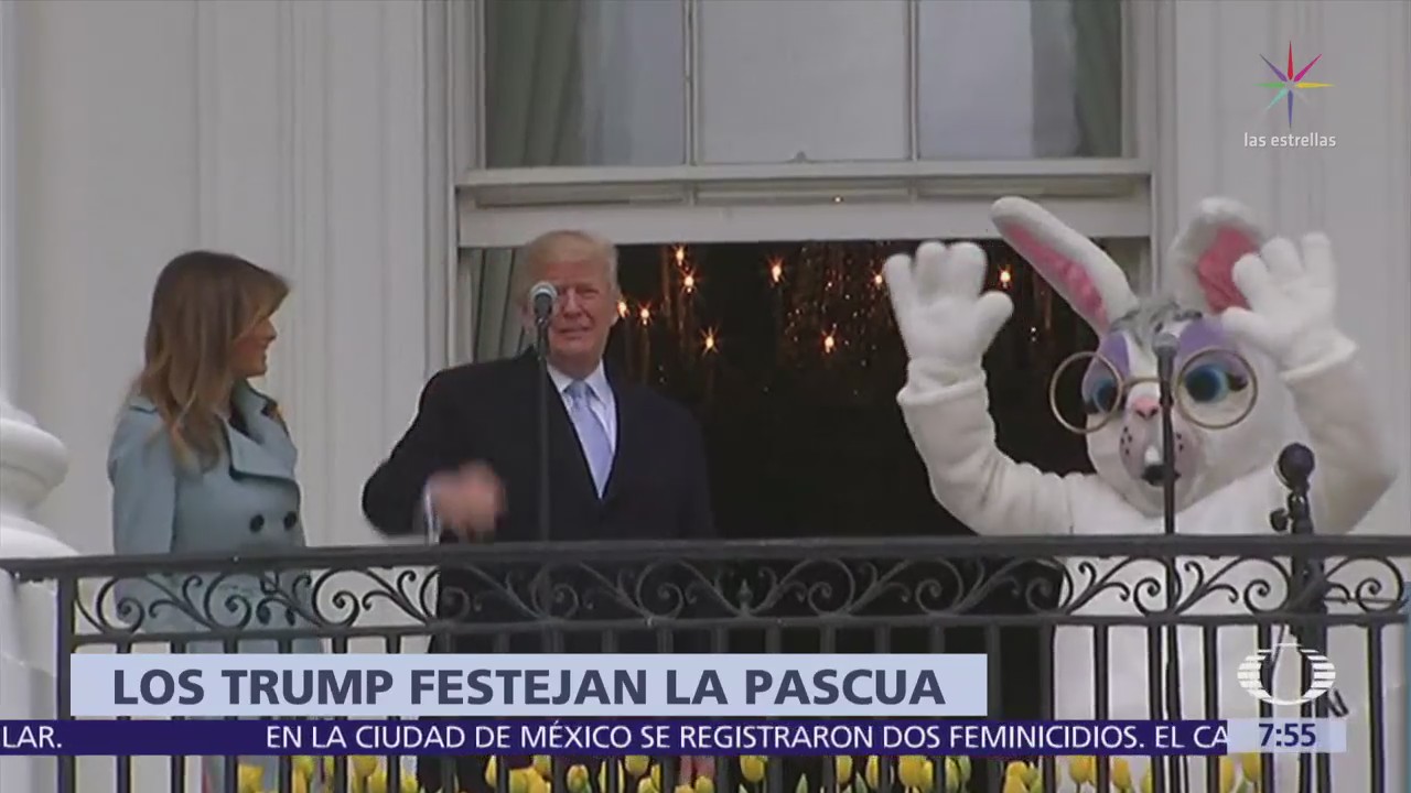 Donald y Melania Trump celebran su primera Pascua en la Casa Blanca