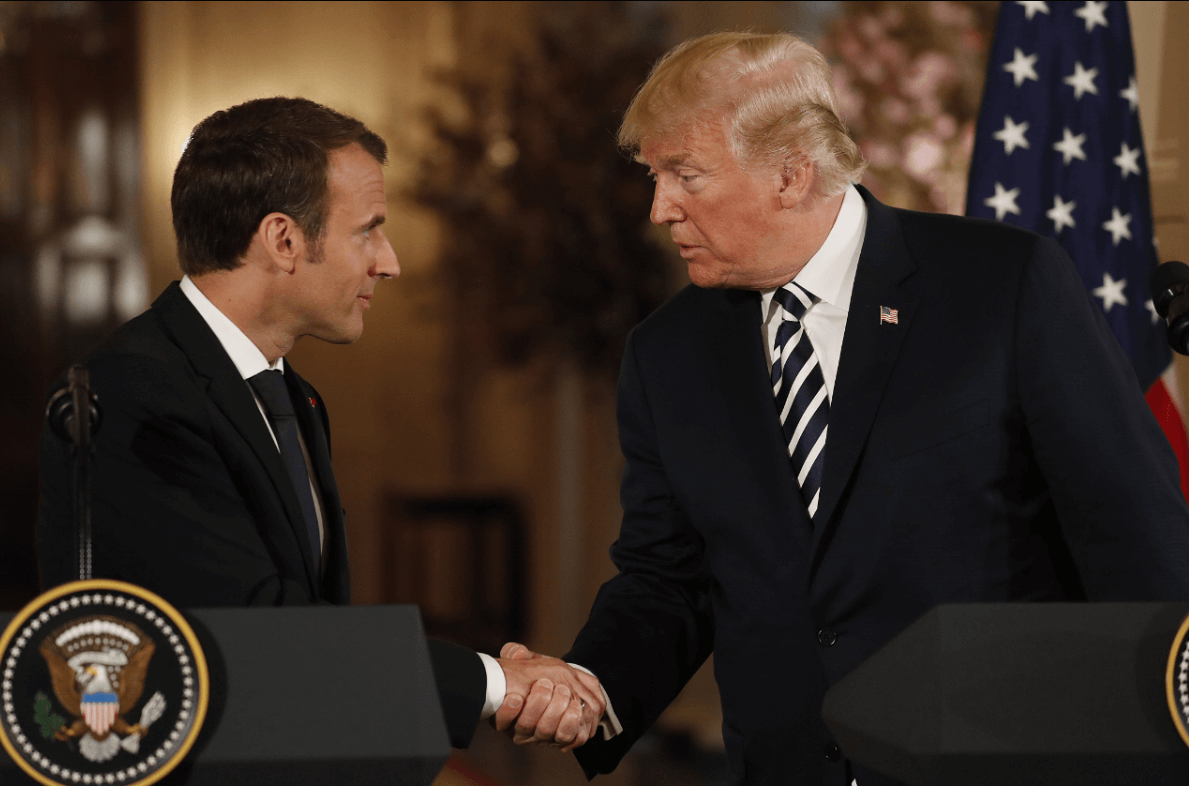Macron dice ante Trump que desea trabajar en nuevo acuerdo Irán