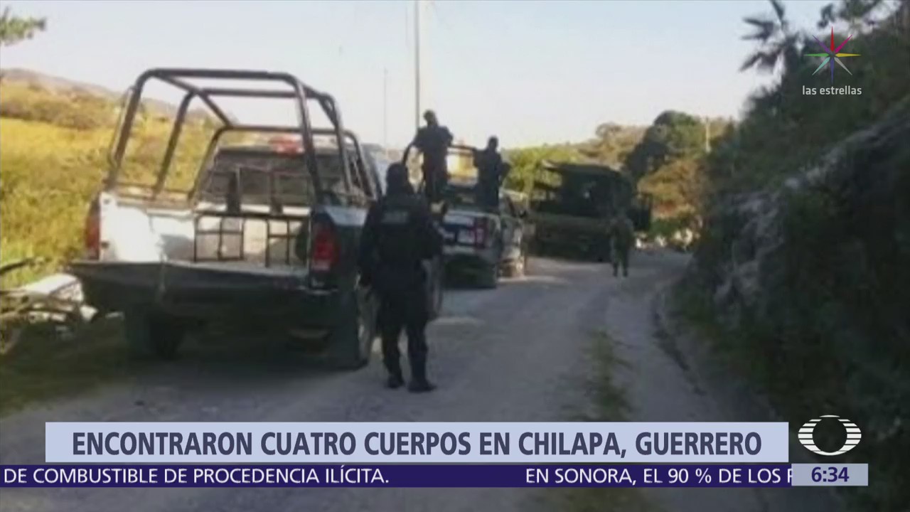 Encuentran los cuerpos de 4 hombres en carretera Chilapa-Ahuacotzingo