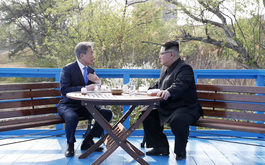 En imágenes: El histórico encuentro entre las dos Coreas