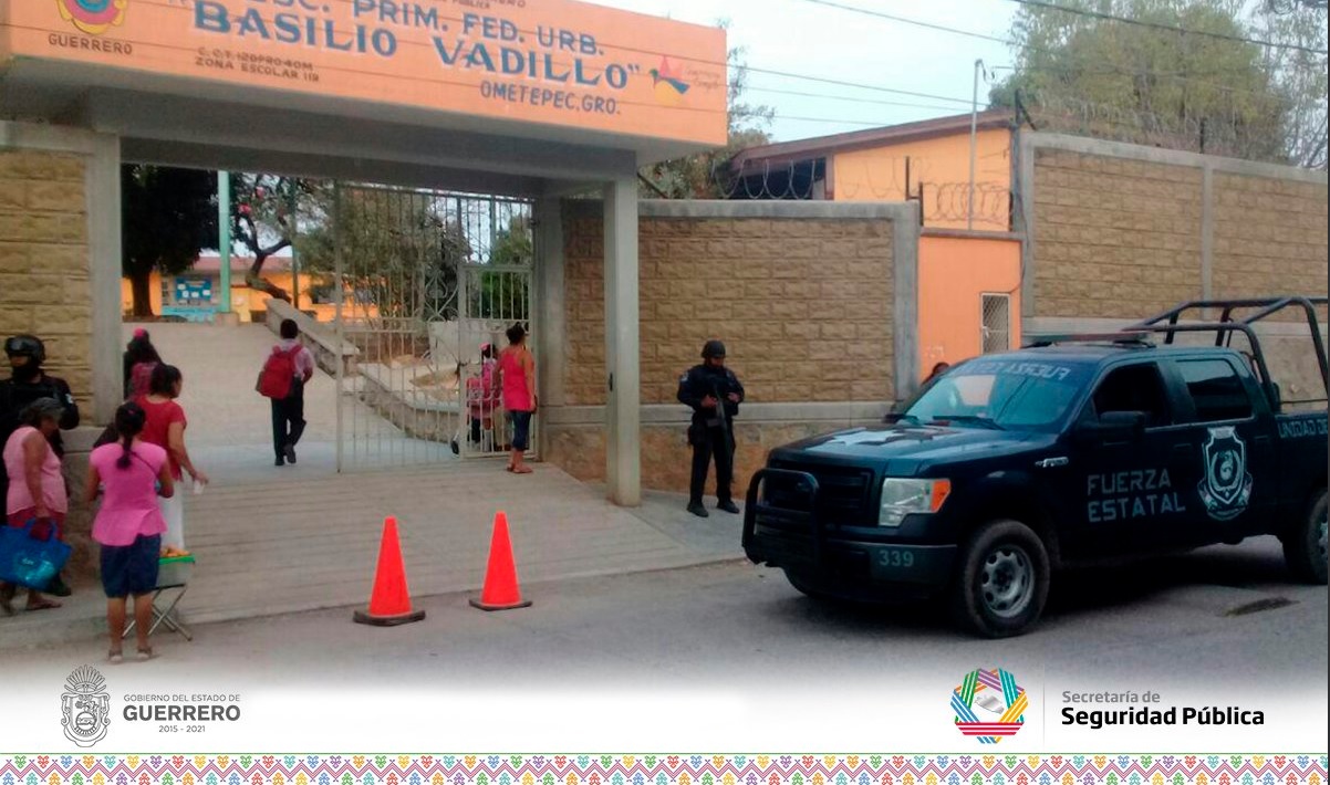 Refuerzan seguridad es escuelas de Acapulco ante ola de violencia