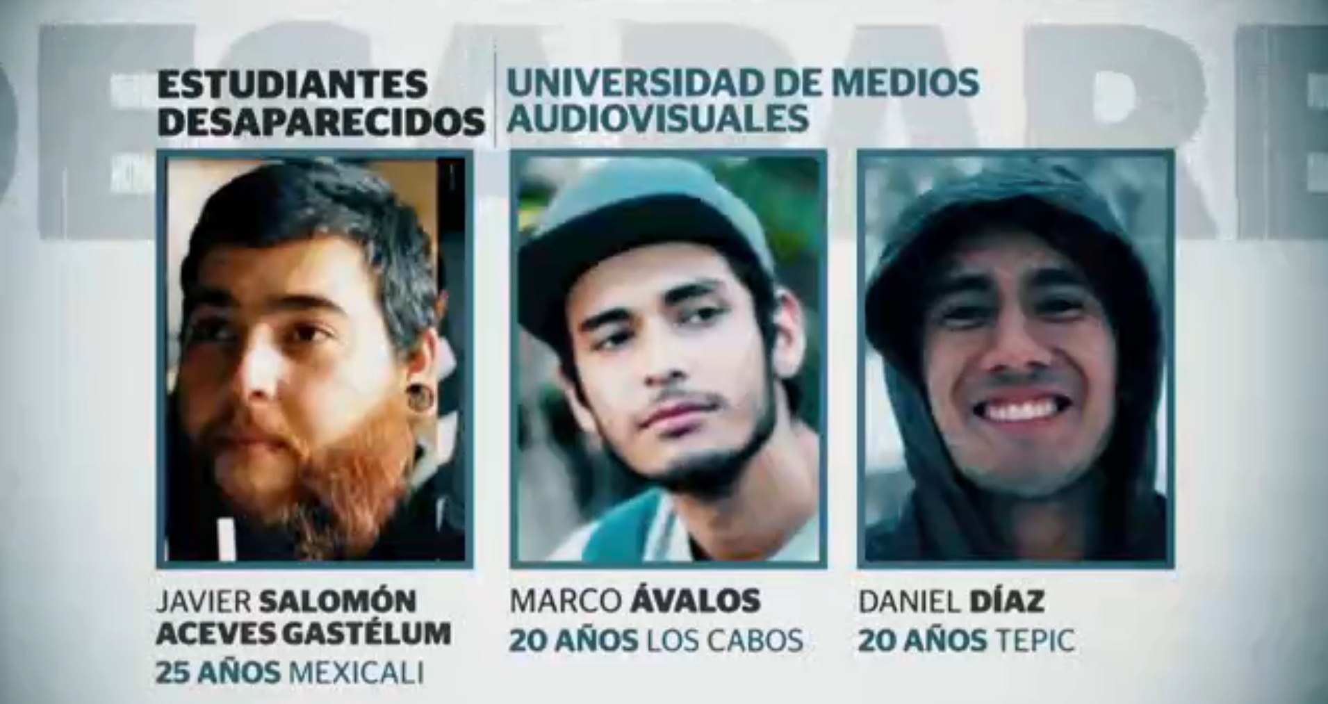 Desaparición de estudiantes de cine en Jalisco cumple 16 días