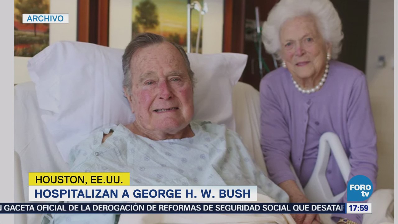 Expresidente George h. W. Bush Fue Hospitalizado