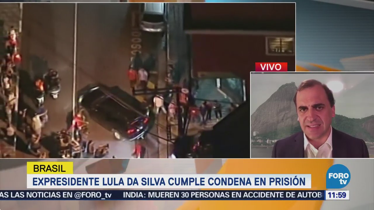 Expresidente Lula da Silva cumple condena en prisión