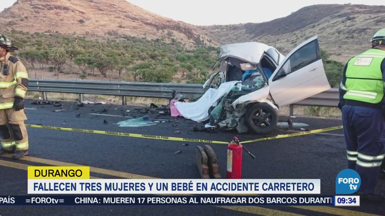 Fallecen Tres Mujeres Bebé Accidente Carretero Durango