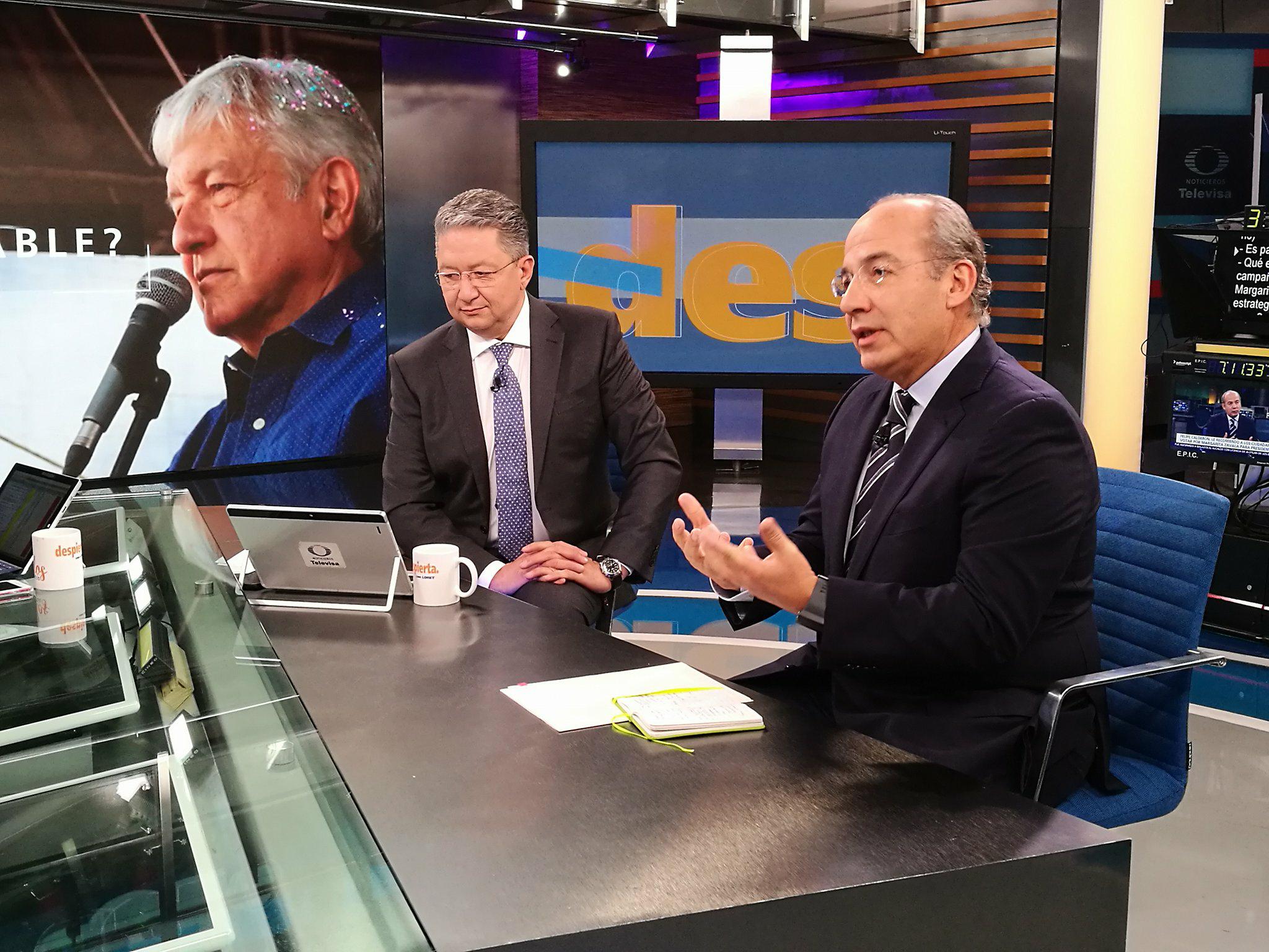 Felipe Calderón habla de los candidatos a la Presidencia en Despierta