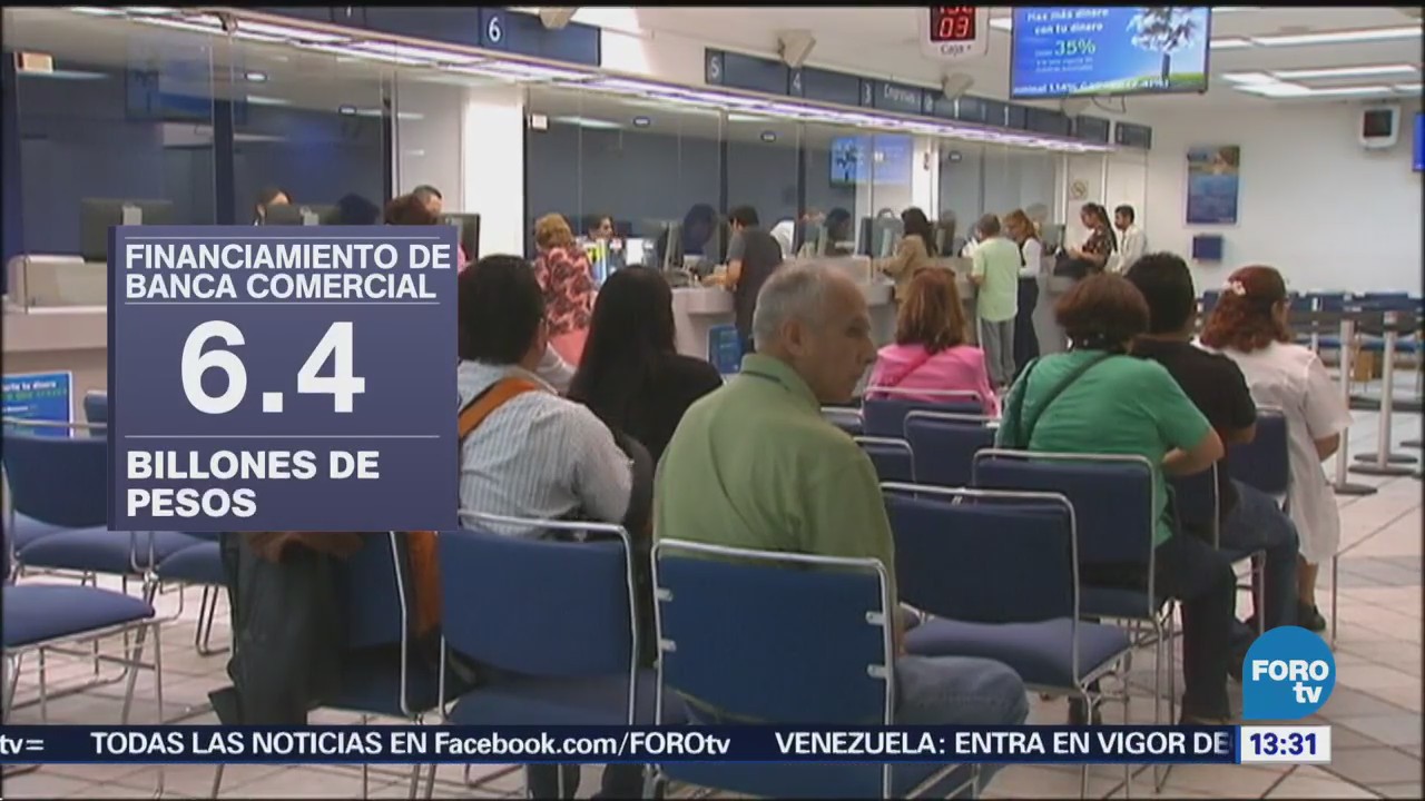 Financiamiento Otorgado Banca Comercial México Subió 2.7% Anual