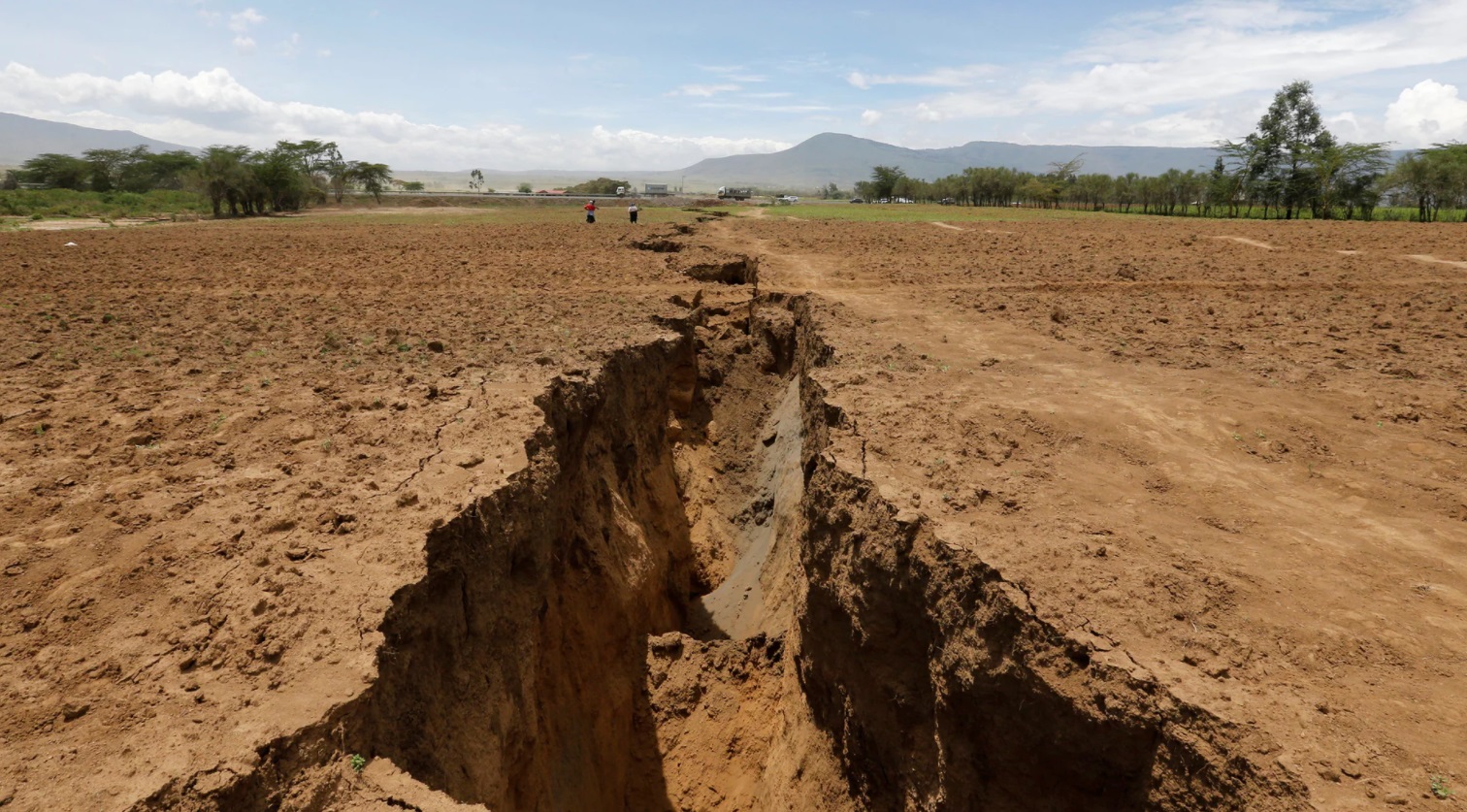 Enorme grieta geológica en Kenia sorprende a África