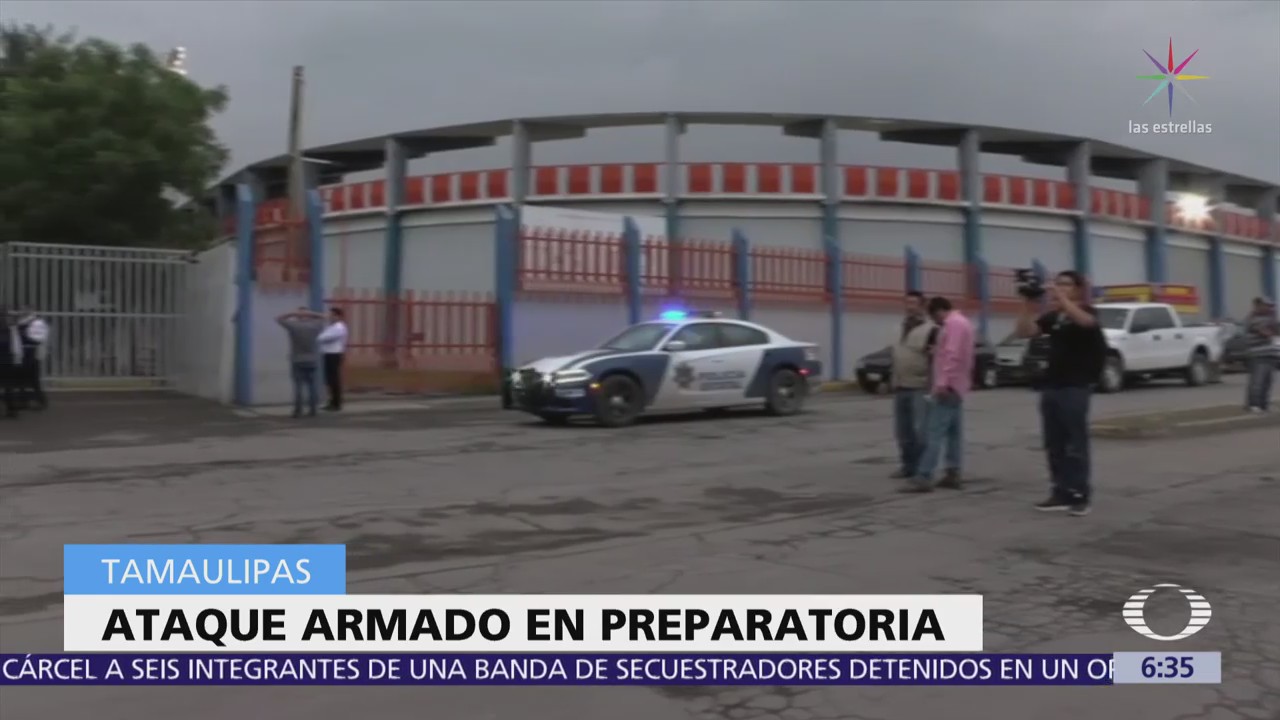 Grupo armado agrede a estudiantes en preparatoria de Tamaulipas