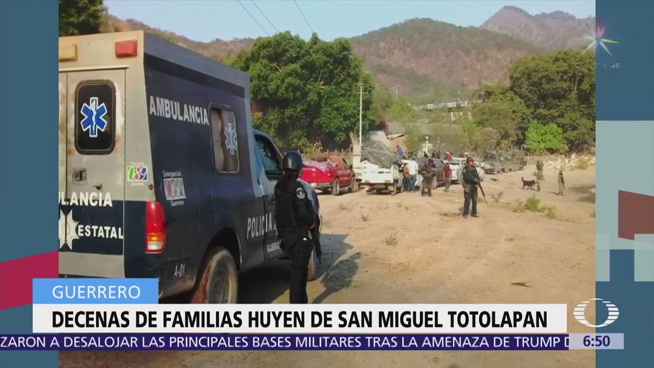 Habitantes de San Miguel Totolapan, Guerrero, abandonan sus hogares por la violencia