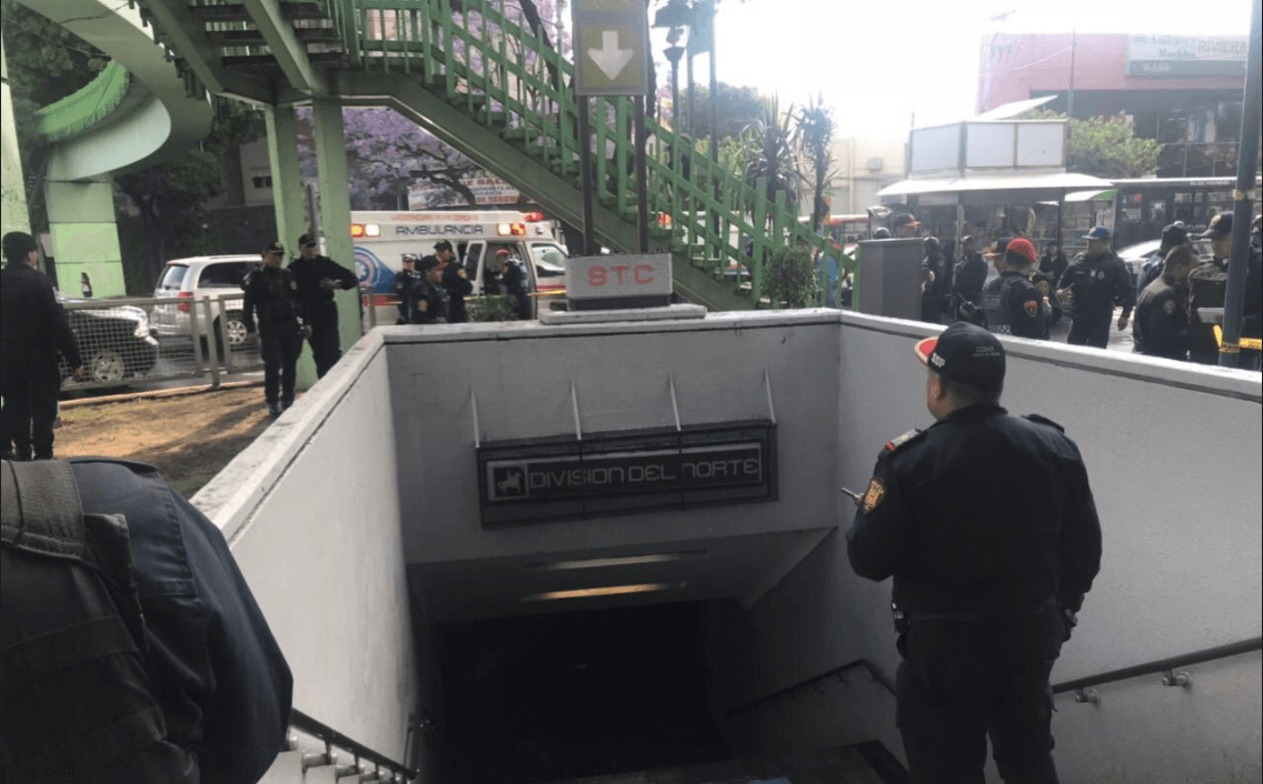 hombre muere por impacto de bala en entrada al Metro