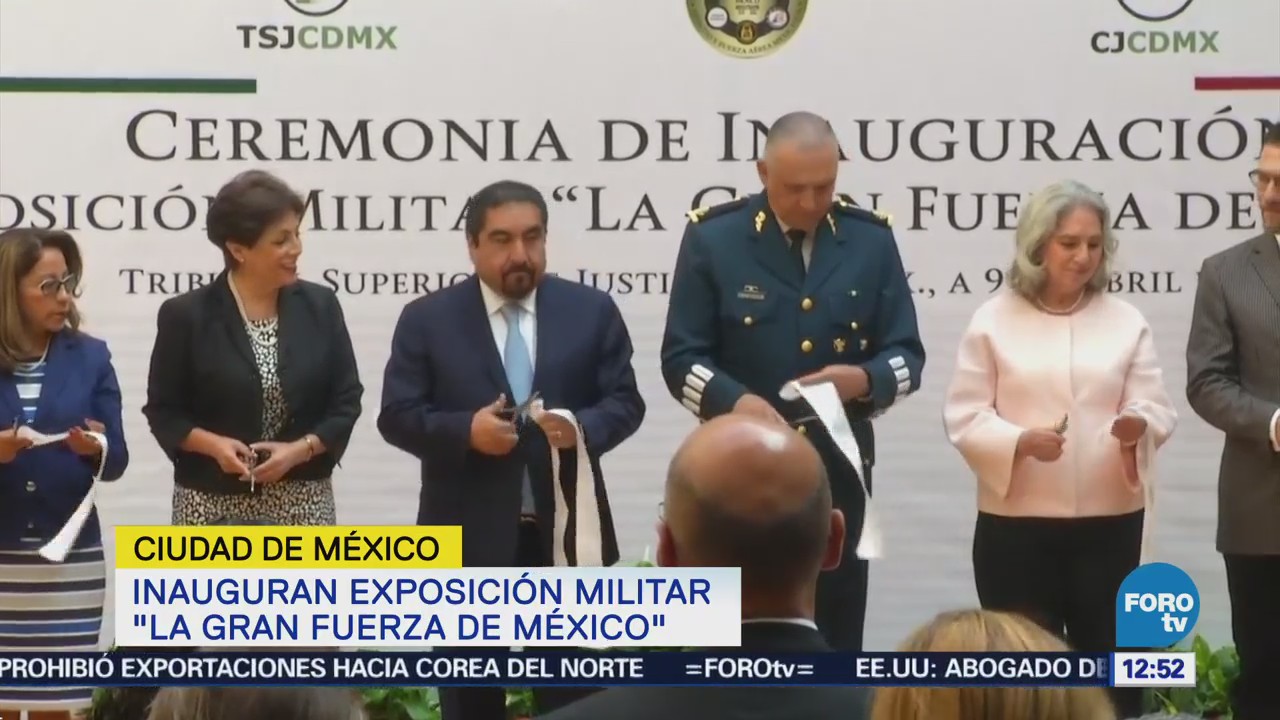 Inauguran exposición militar ‘La Gran Fuerza de México’