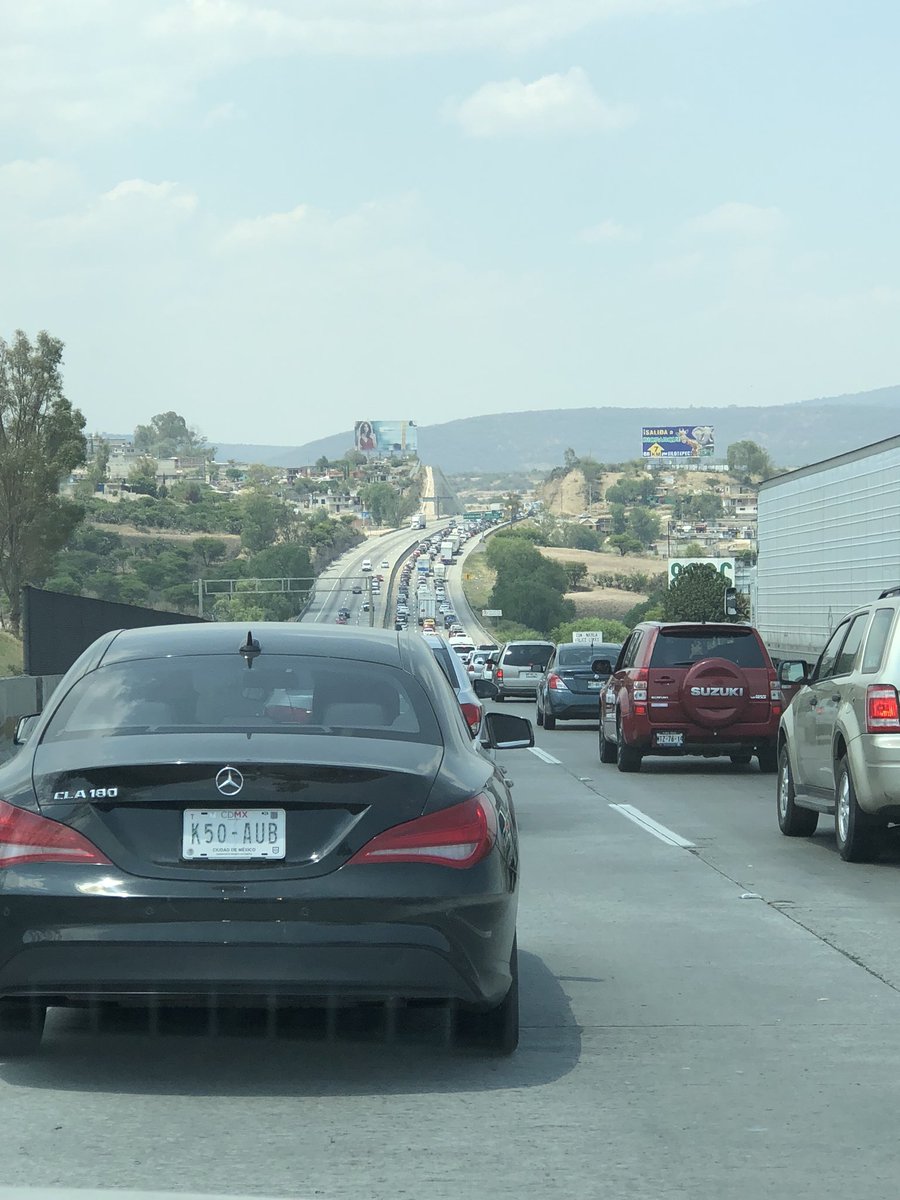Incrementa el foro vehicular en la autopista México-Querétaro