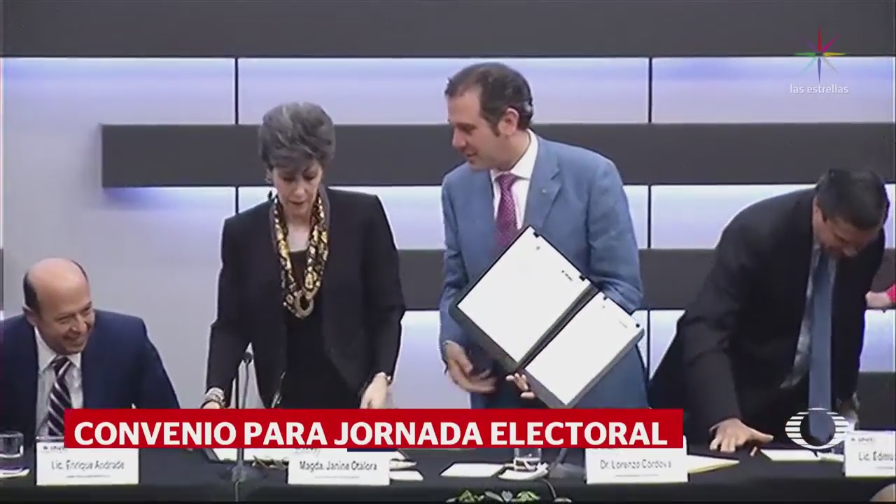 INE y TEPJF firman convenio para jornada electoral