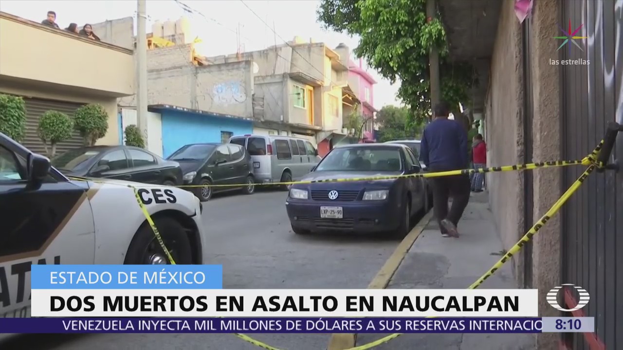 Intento de asalto deja dos muertos en Naucalpan