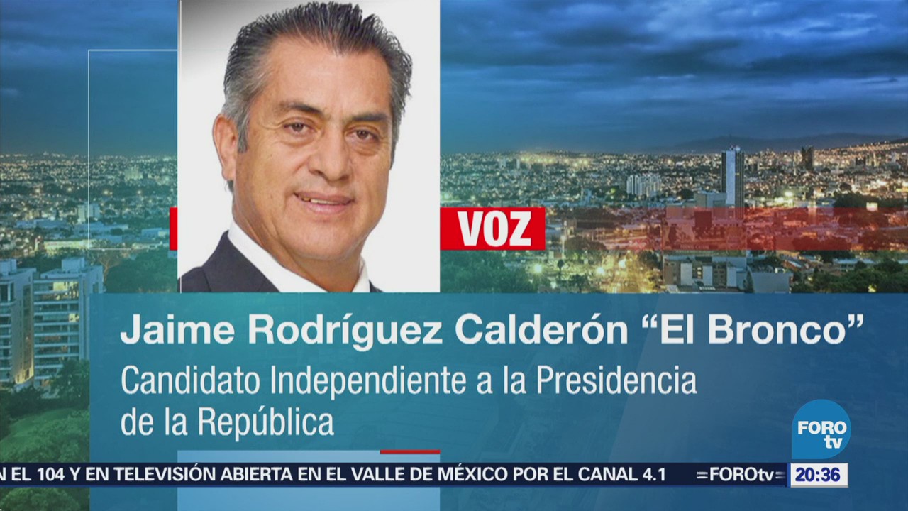 Jaime Rodríguez Calderón ‘El Bronco’ confía en las instituciones de México