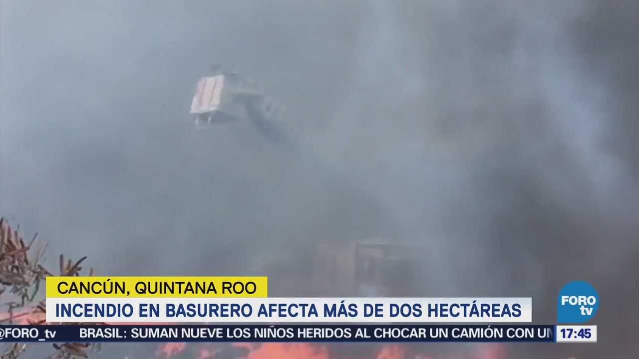Incendio Basurero Cancún Afecta Dos Hectáreas