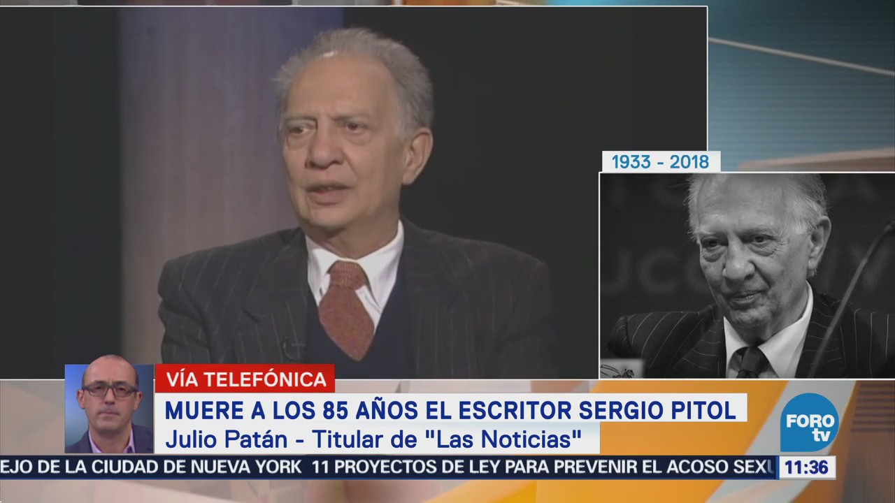 Julio Patán dice que Sergio Pitol fue un gran narrador mexicano