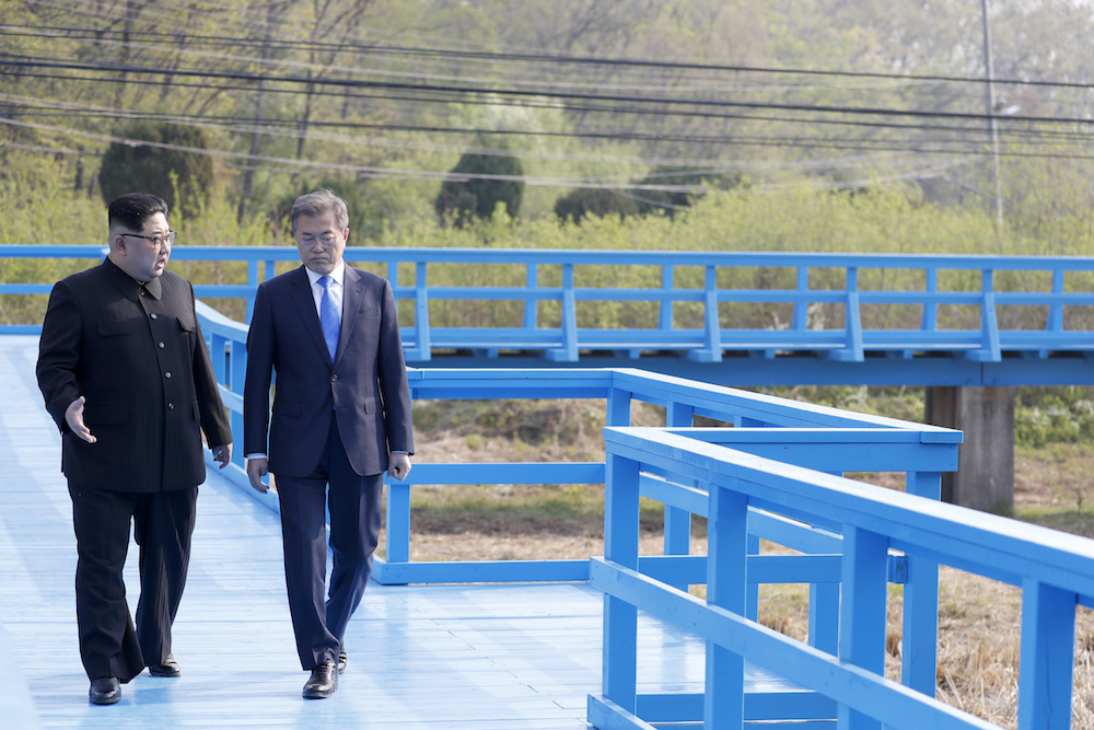 En imágenes: El histórico encuentro entre las dos Coreas