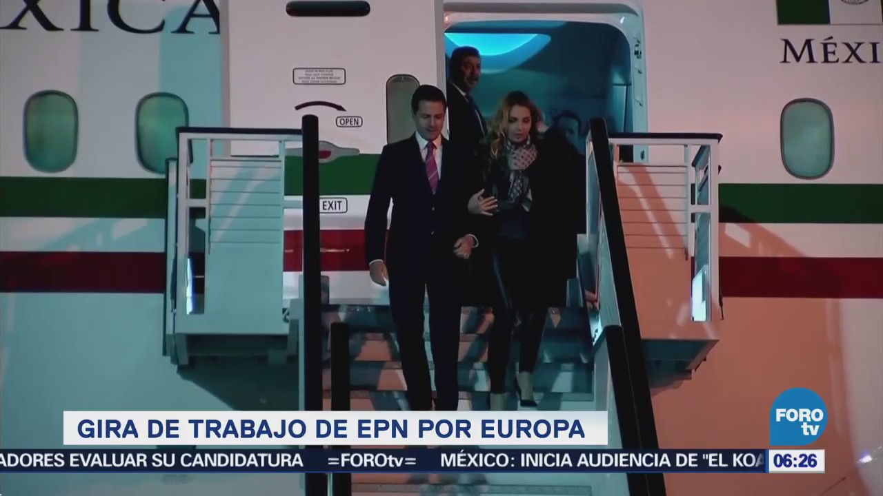 Llega el presidente Enrique Peña Nieto a Madrid