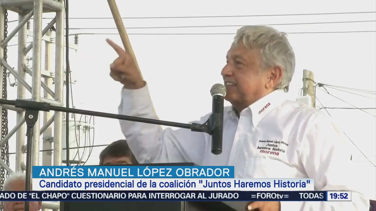López Obrador apoya las palabras de EPN sobre la frontera