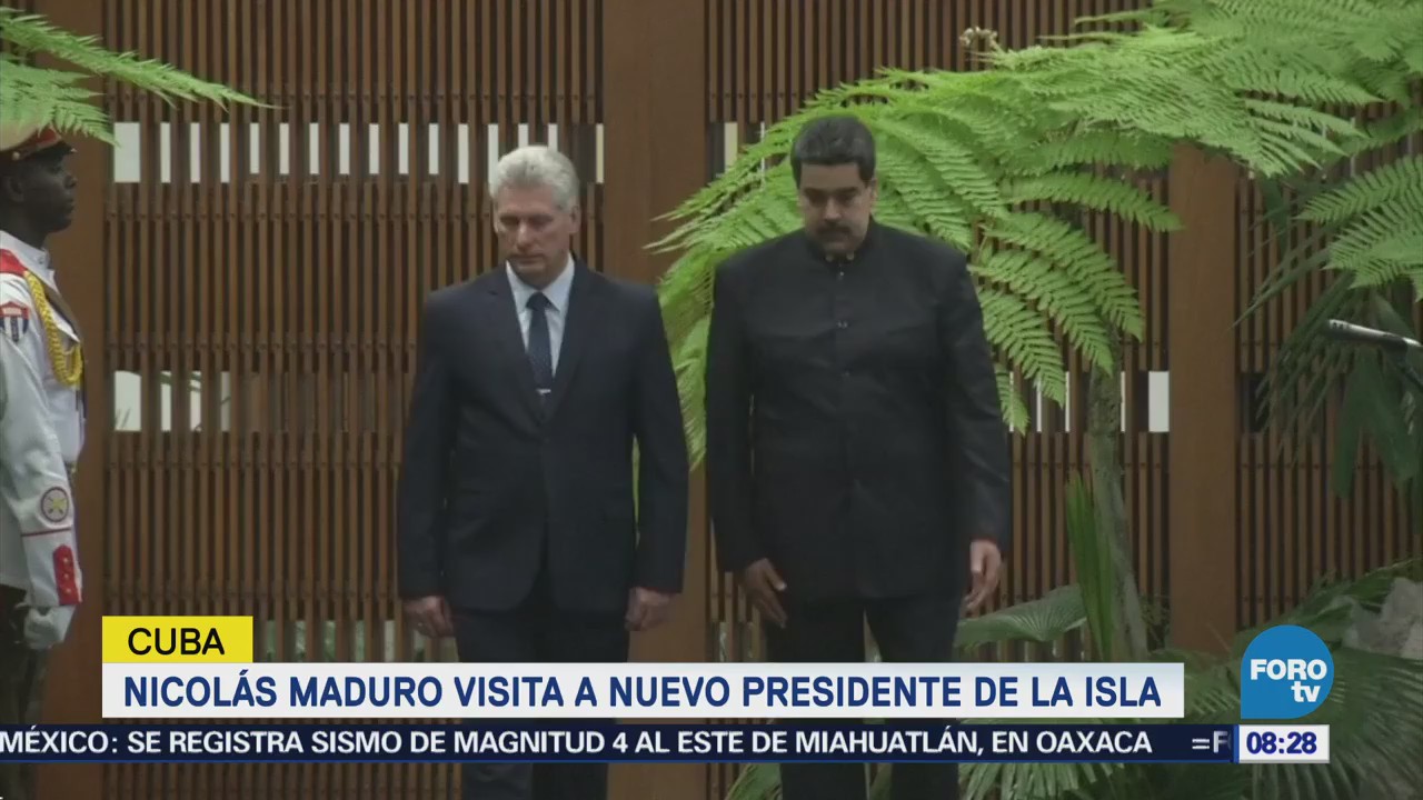Maduro Visita Nuevo Presidente Cuba, Miguel Díaz-Canel