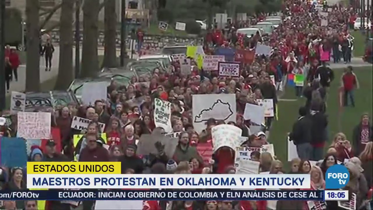 Maestros Protestan Oklahoma Kentucky