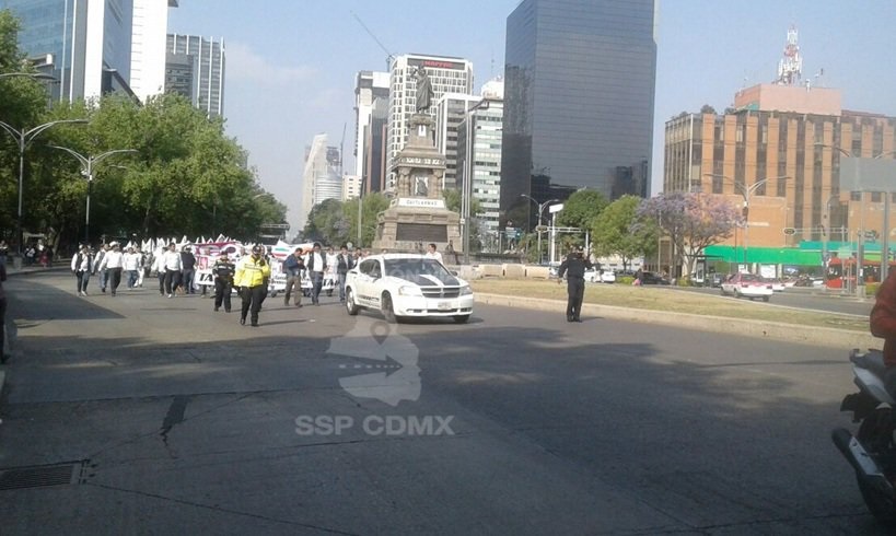 manifestantes avanzan por paseo de la reforma cdmx 2