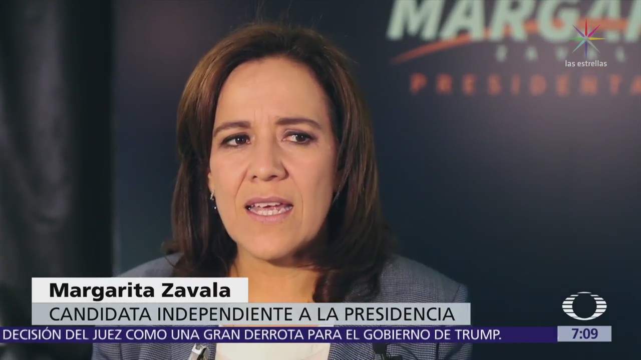 Margarita Zavala califica de absurdo debate entre AMLO y Meade sobre departamentos