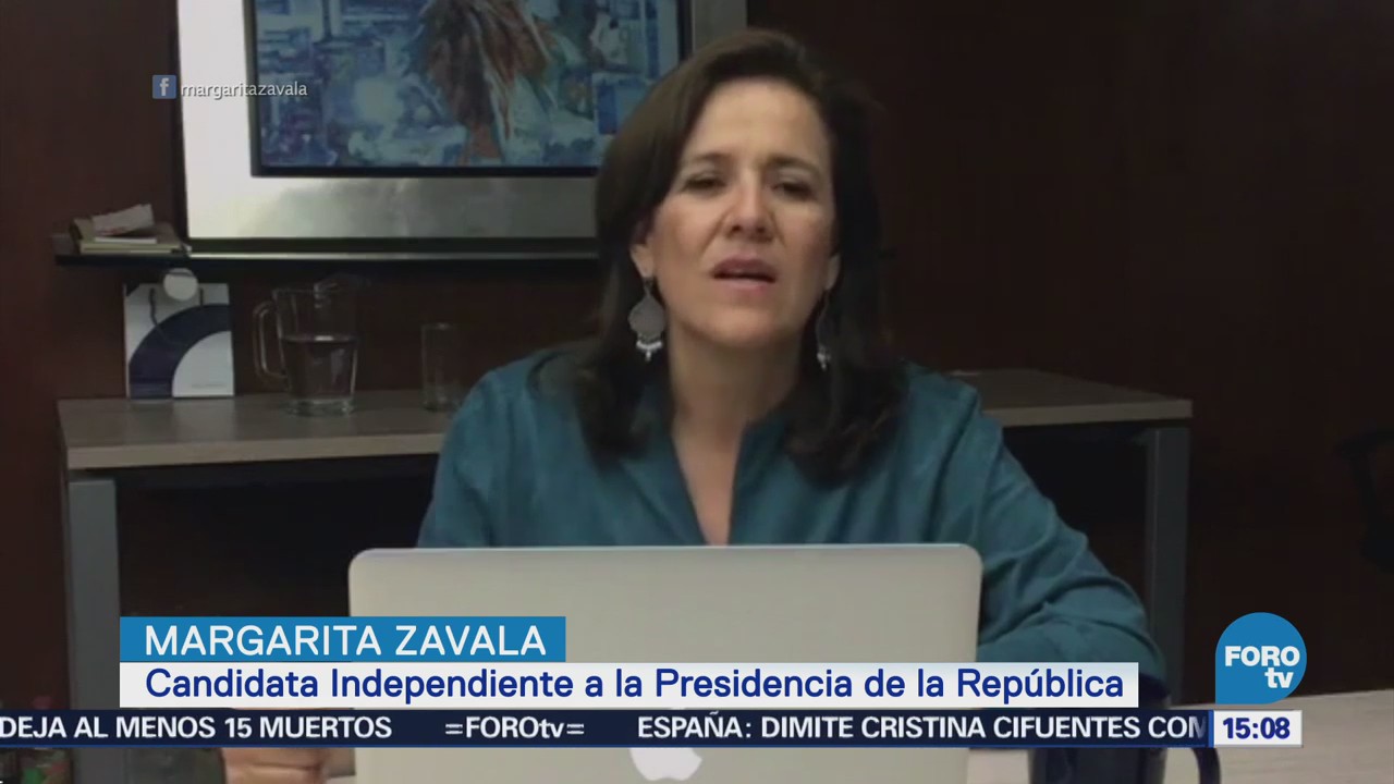 Margarita Zavala presenta propuestas vía redes sociales