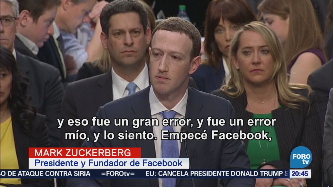 Mark Zuckerberg comparece ante Senado de Estados Unidos