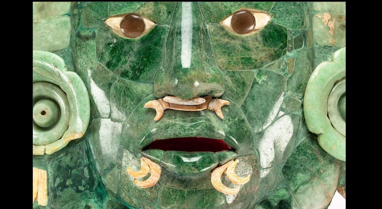 Máscara de jade de Calakmul regresa a Campeche
