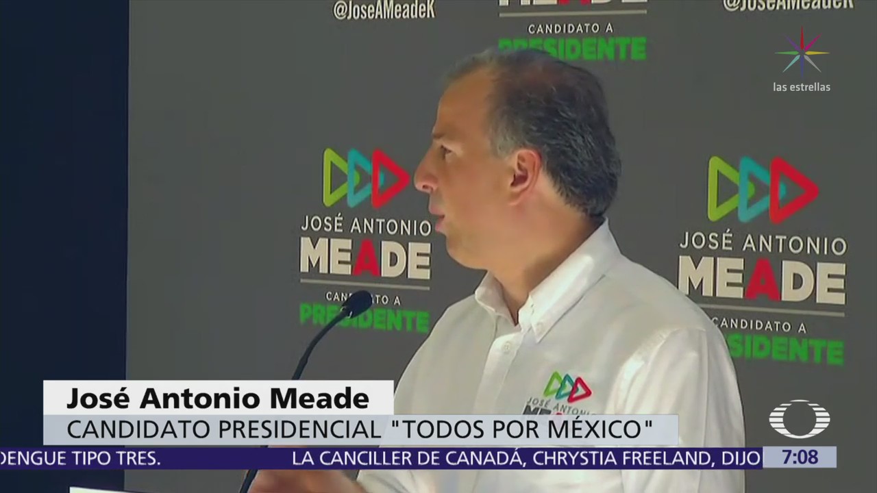 Meade rechaza que vaya a declinar en su aspiración a la Presidencia