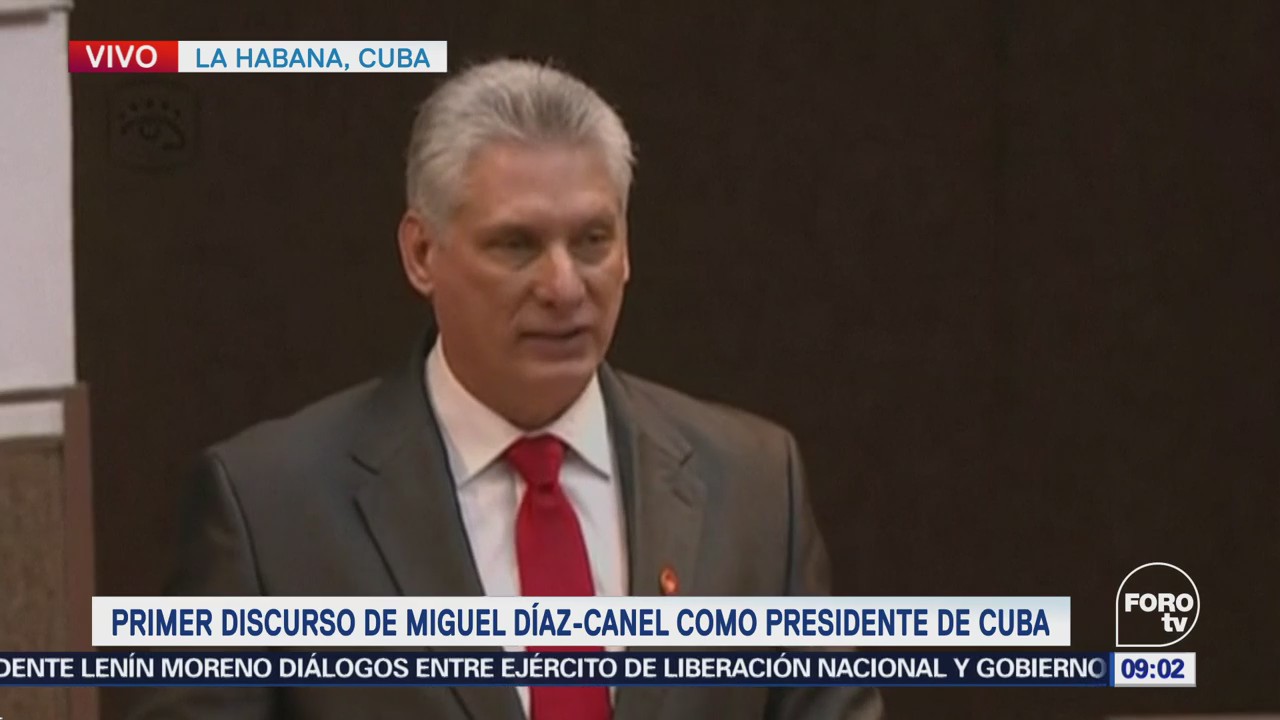 Miguel Díaz-Canel ofrece primer mensaje como presidente de Cuba