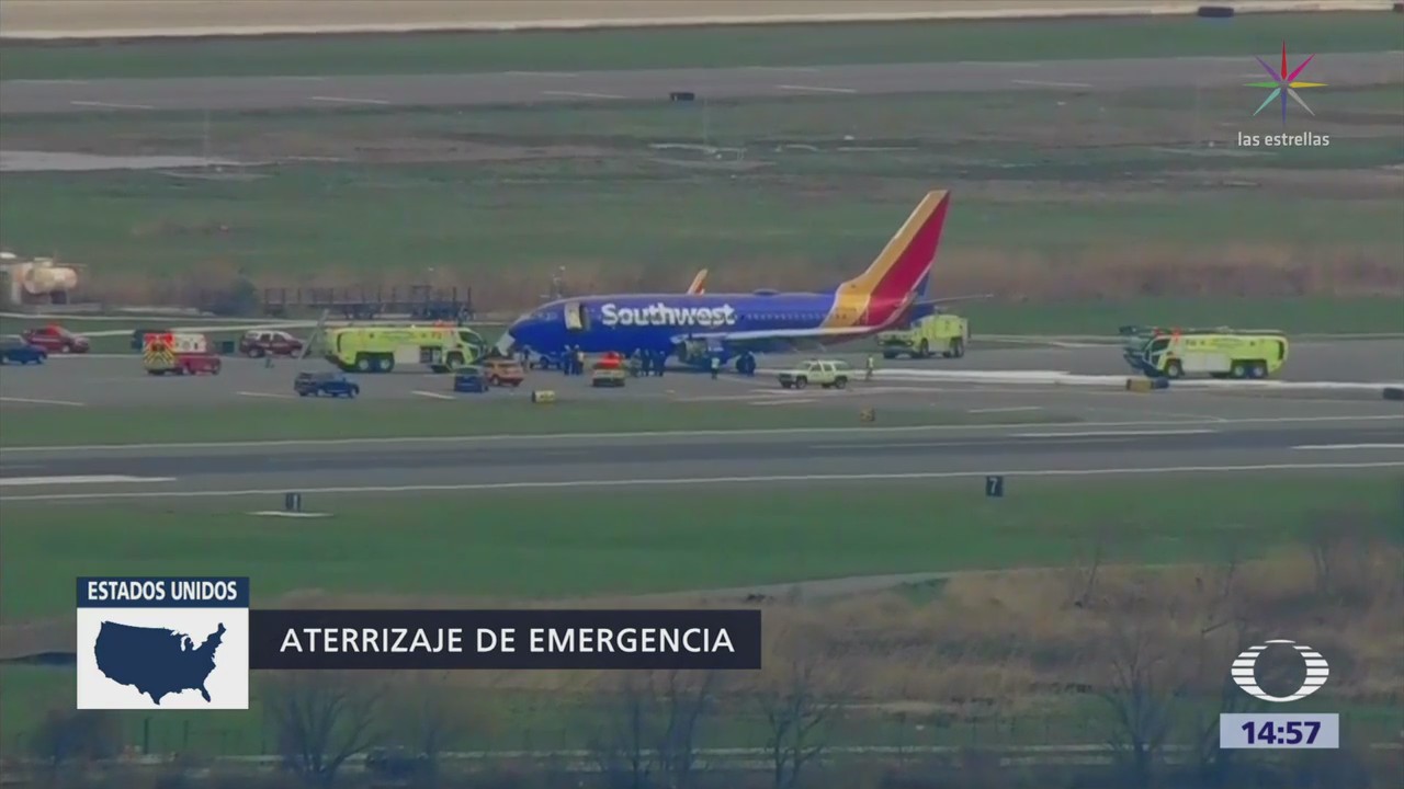 Muere Pasajero Avión Aterriza Emergencia Philadelphia