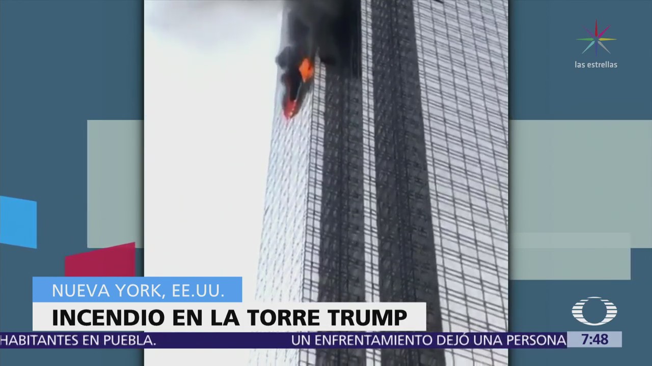 Muere un hombre por incendio en Torre Trump de Nueva York