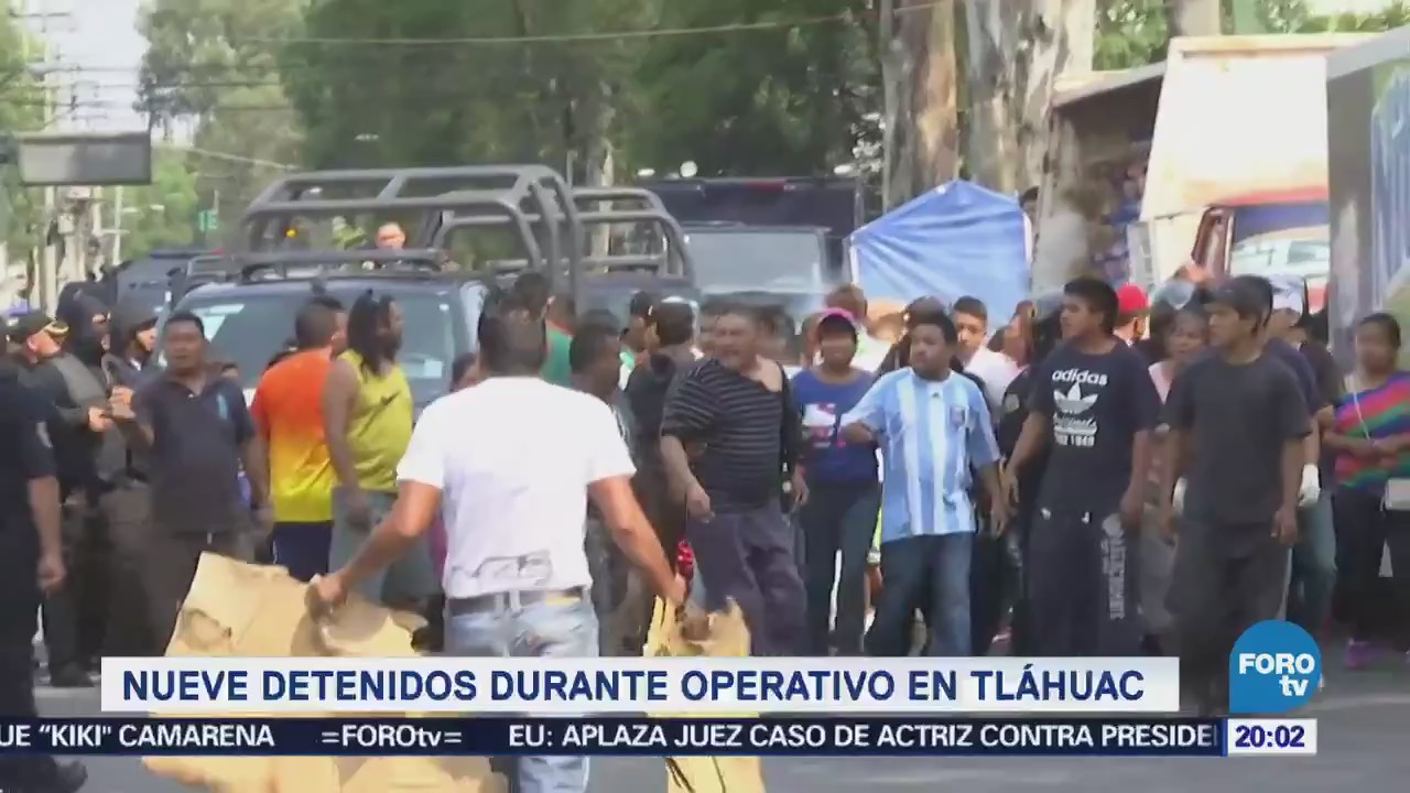 Nueve Detenidos Durante Operativo Tláhuac CDMX