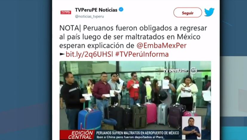 Peruanos denuncian discriminación por parte de agentes migratorios en el AICM
