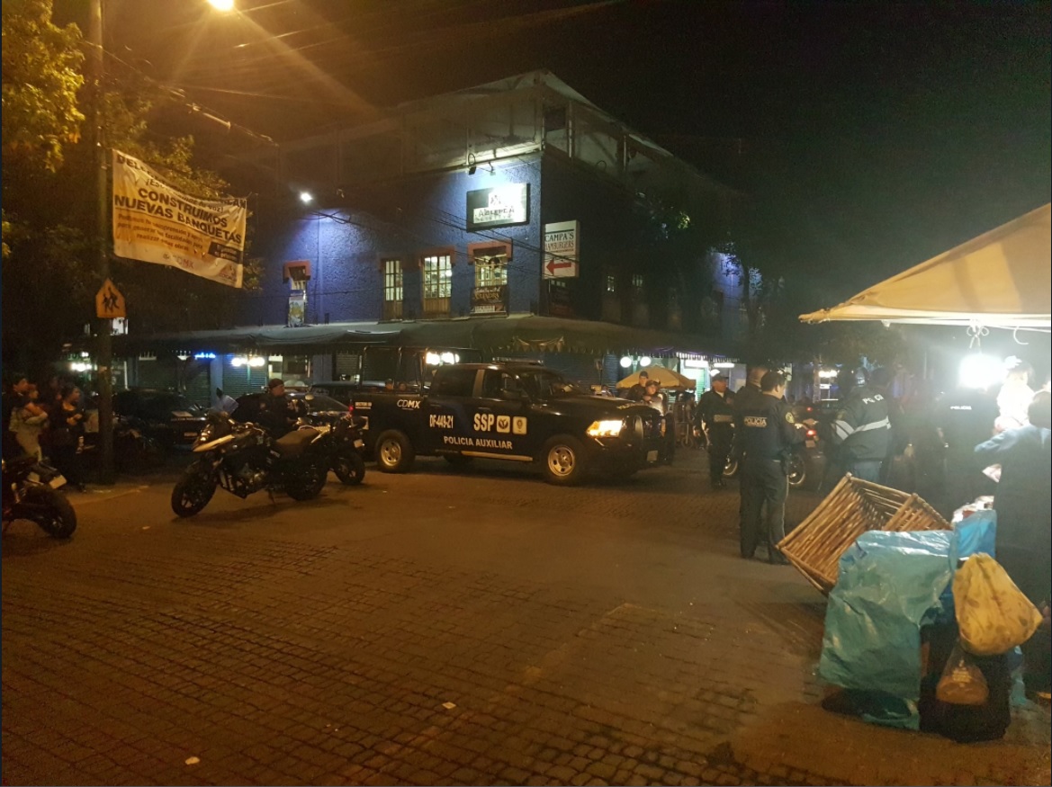 motociclistas golpean a dos policias en calles de coyoacan