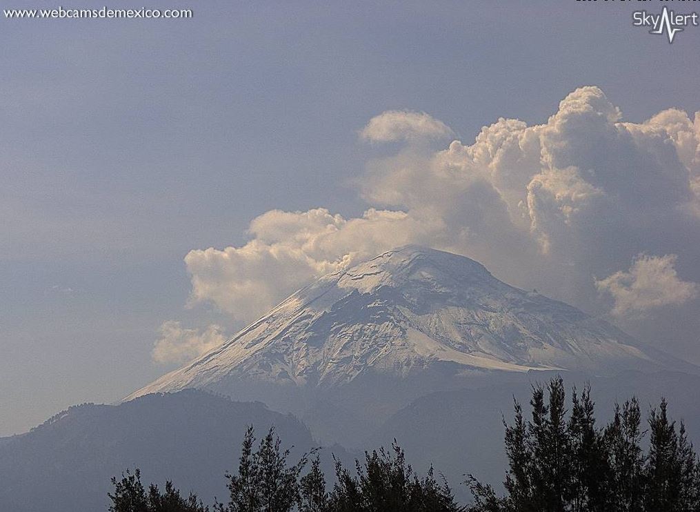 En Amarillo Fase 2, Alerta Volcánica del Popocatépetl