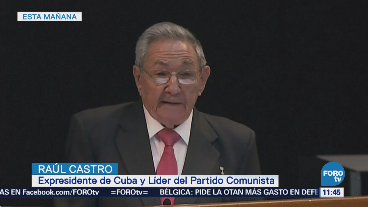 Raúl Castro seguirá al frente del Partido Comunista hasta 2021