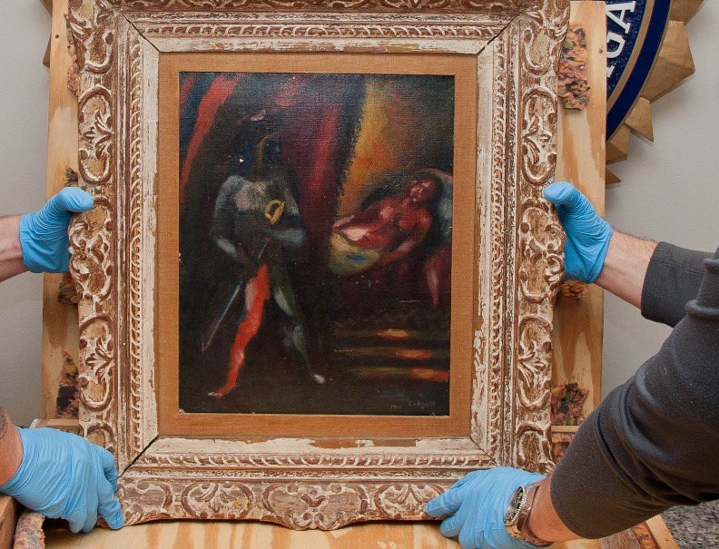 Recuperan cuadro Marc Chagall robado Estados Unidos hace tres décadas