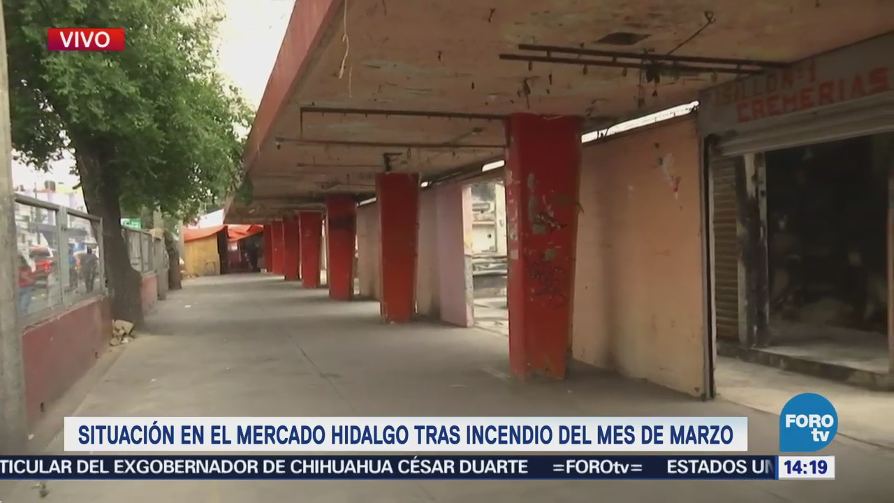 Rehabilitación del mercado Hidalgo avanza lentamente