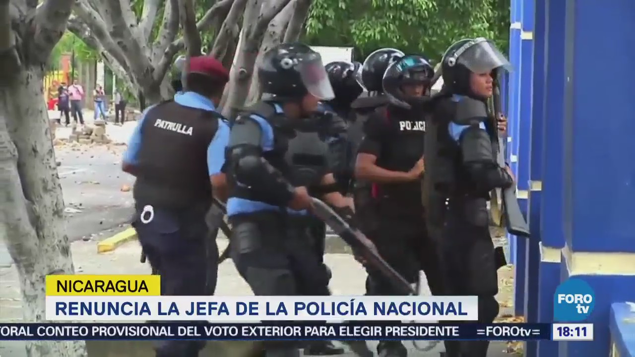 Renuncia Jefa Policía Nacional Nicaragua Amnita Granera