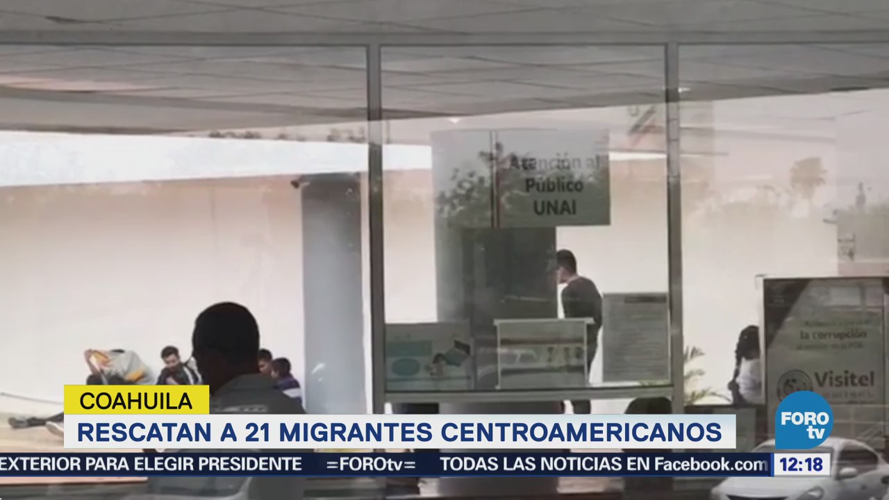 Rescatan 21 Migrantes Centroamericanos Coahuila