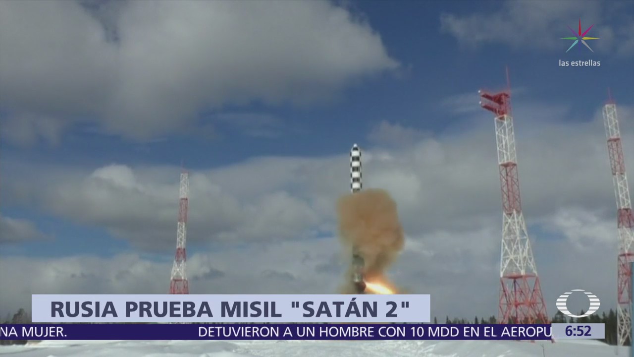 Rusia prueba misil ‘Satán 2’