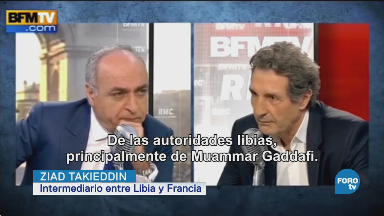 Sarkozy acusado de recibir financiamiento libio