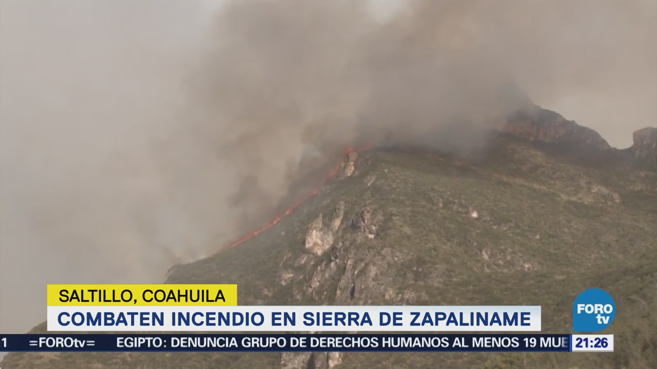 Eduardo Salazar, En Una Hora, Televisa News, incendio, forestal, Saltillo, Coahuila