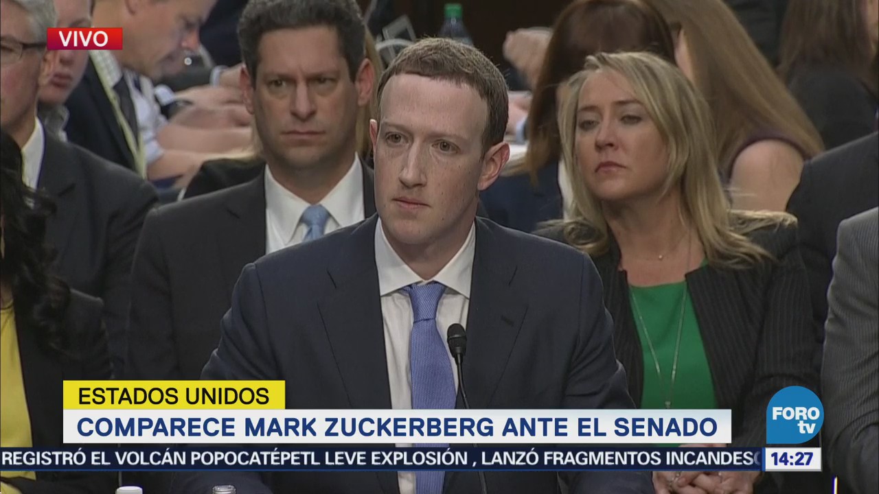 Senadores Eu Cuestionan Mark Zuckerberg Cambridge Analytica