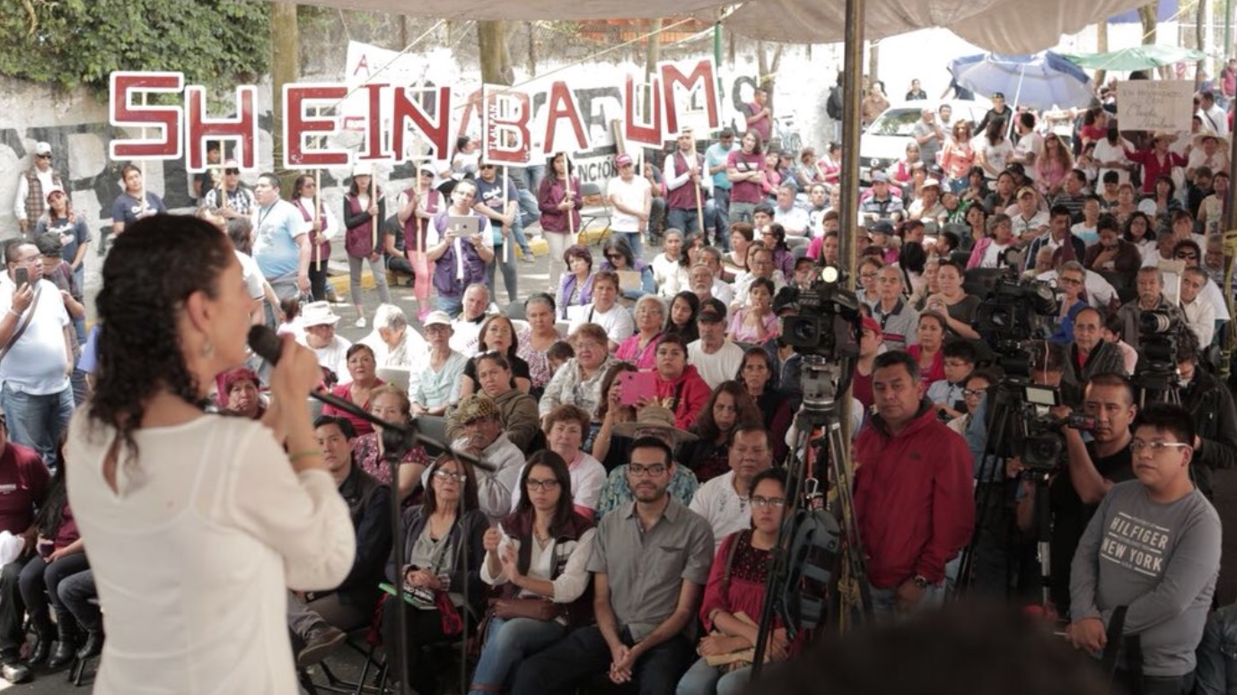 Sheinbaum realiza mítines en Tlalpan; responde a críticas de Barrales